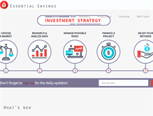 Tablet Screenshot of essential-savings.org